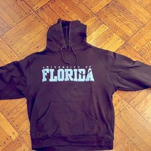 University of Florida brown hoodie. Size M.